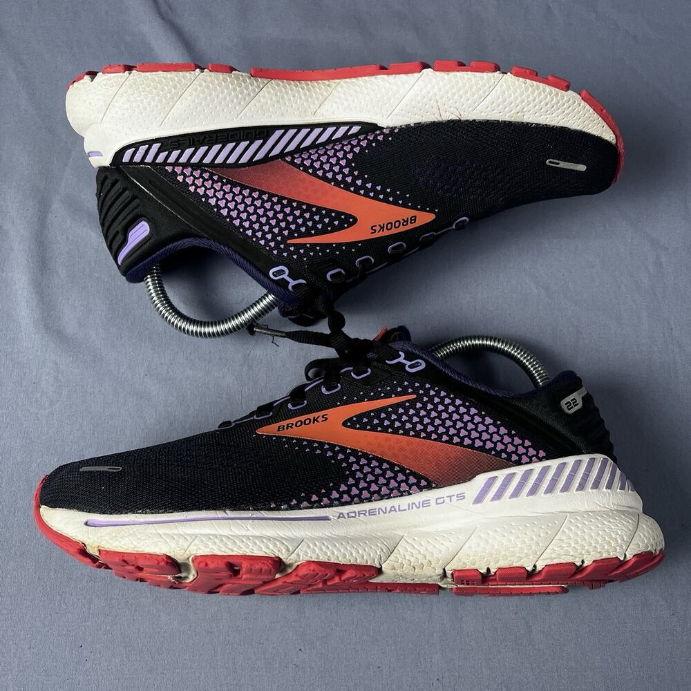 Brooks Adrenaline GTS 22 Women's Size 8 Black Running Fitness Shoes 1203531B080